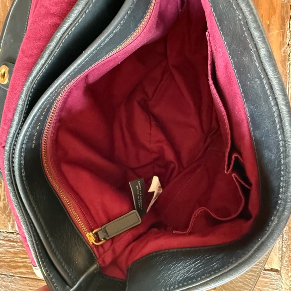 MARC JACOBS LUNA BLACK LEATHER CROSSBODY REVERSIBLE STRAP - Picture 14 of 15